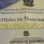 certidão de nascimento